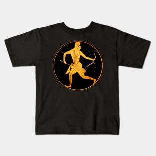 SCYTHIAN ARCHER Tondo Greek Attic Black Red Figure Kids T-Shirt